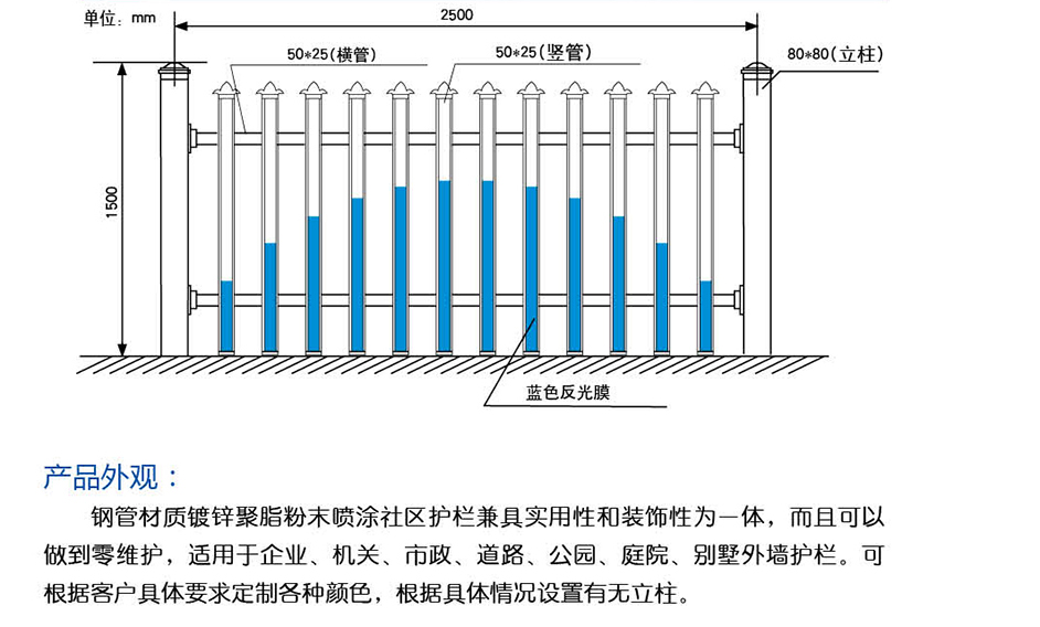 鋼制圍墻護(hù)欄-3-1